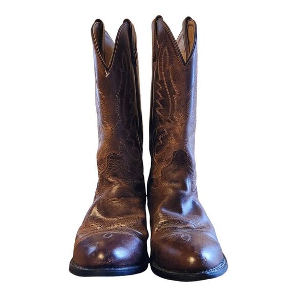 Smoky mountian boots Denver men sz 9.5D brown western cowboy boots leather upper main image 8